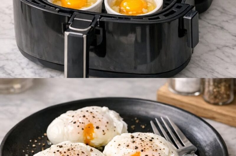 Air Fryer Poached Eggs