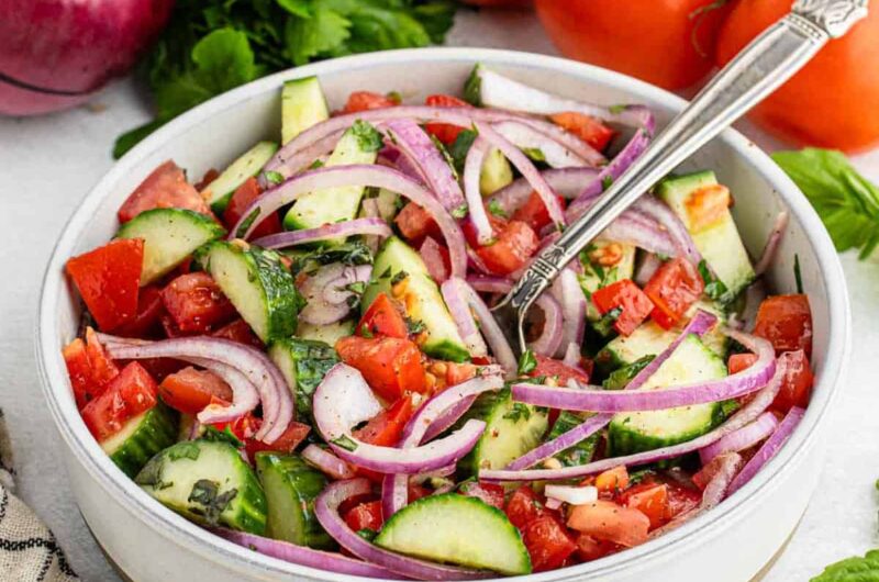 Keto Classic Cucumber, Tomato & Onion Salad