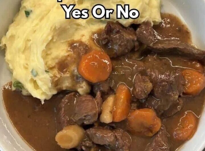 Comforting Beef Stew with Creamy Mashed Potatoes